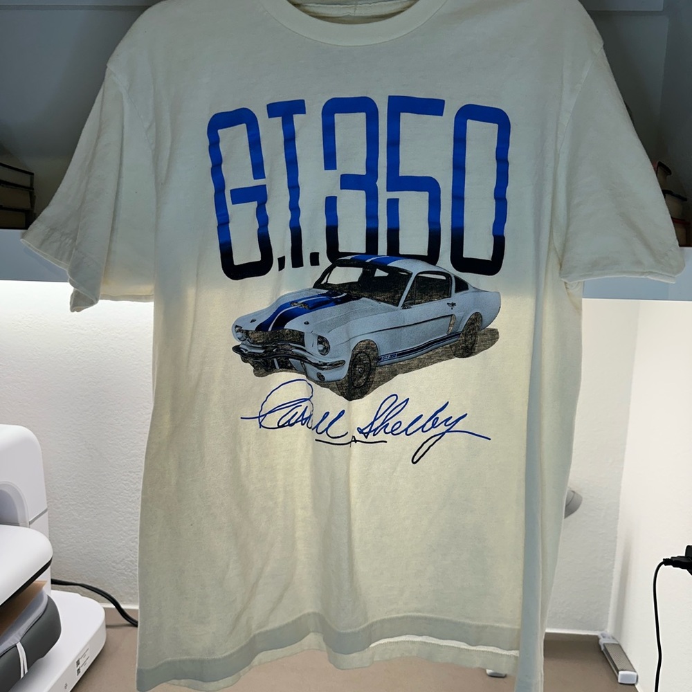 Vintage Shelby GT350 Cream Graphic T-Shirt Men’s